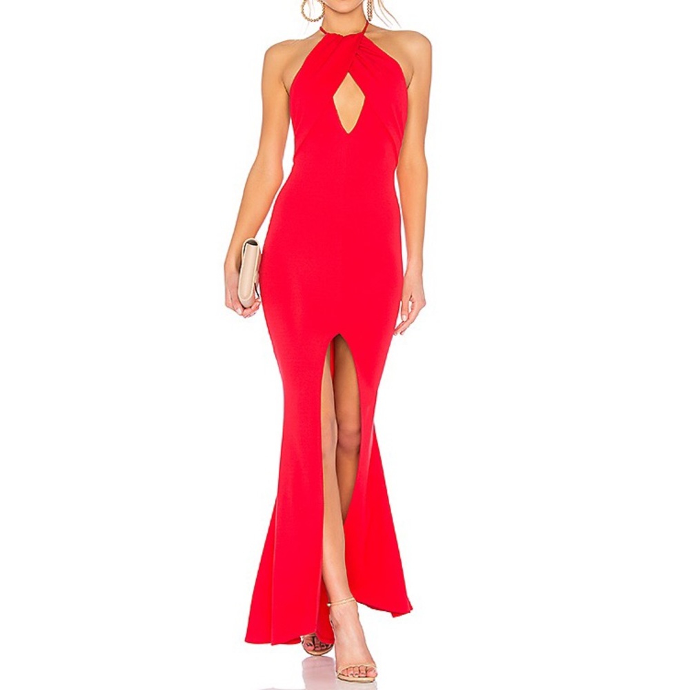 Lovers + Friends • Red Rosa Gown